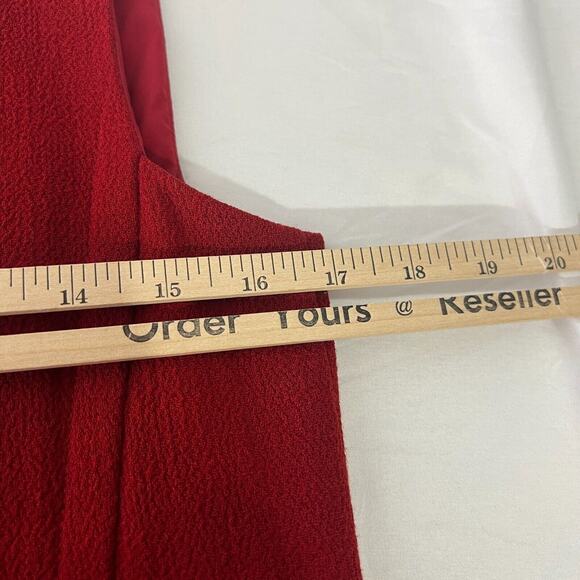 Lafayette 148 Women's Red Sleeveless Sheath Dress Size 2 - Picture 9 of 10